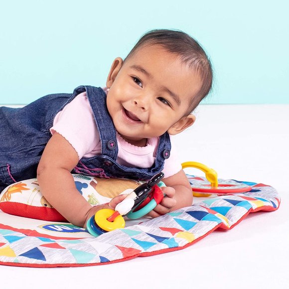 Disney Baby Mickey Mouse Camping with Friends Tummy Time Prop Mat age 0+Up NWT - Picture 5 of 9